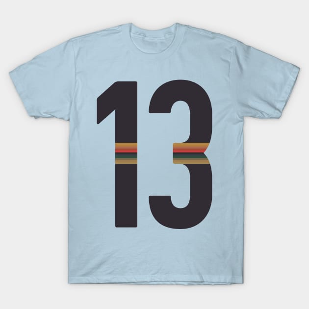 Striped 13 - Version 1 T-Shirt by MrPandaDesigns